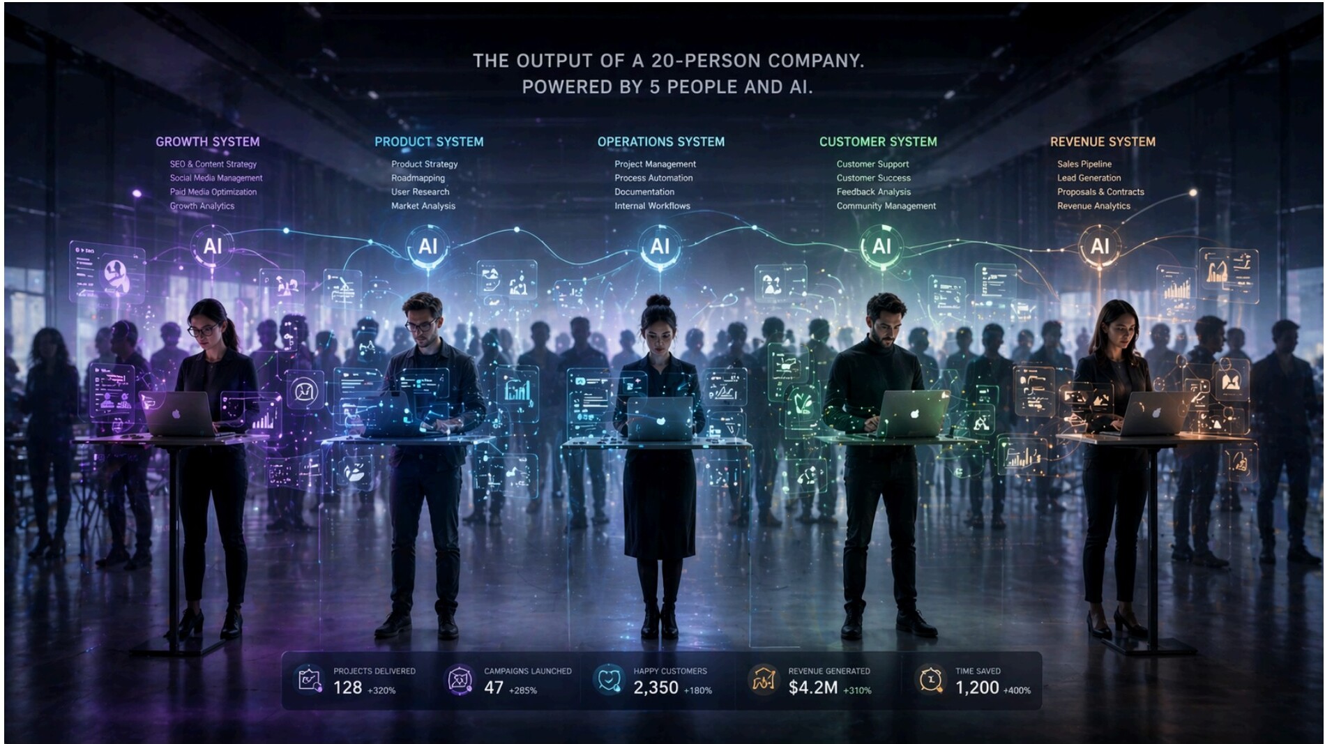 How to Build a 5-Person Team That Operates Like a 20-Person Company Using AI Tooling
