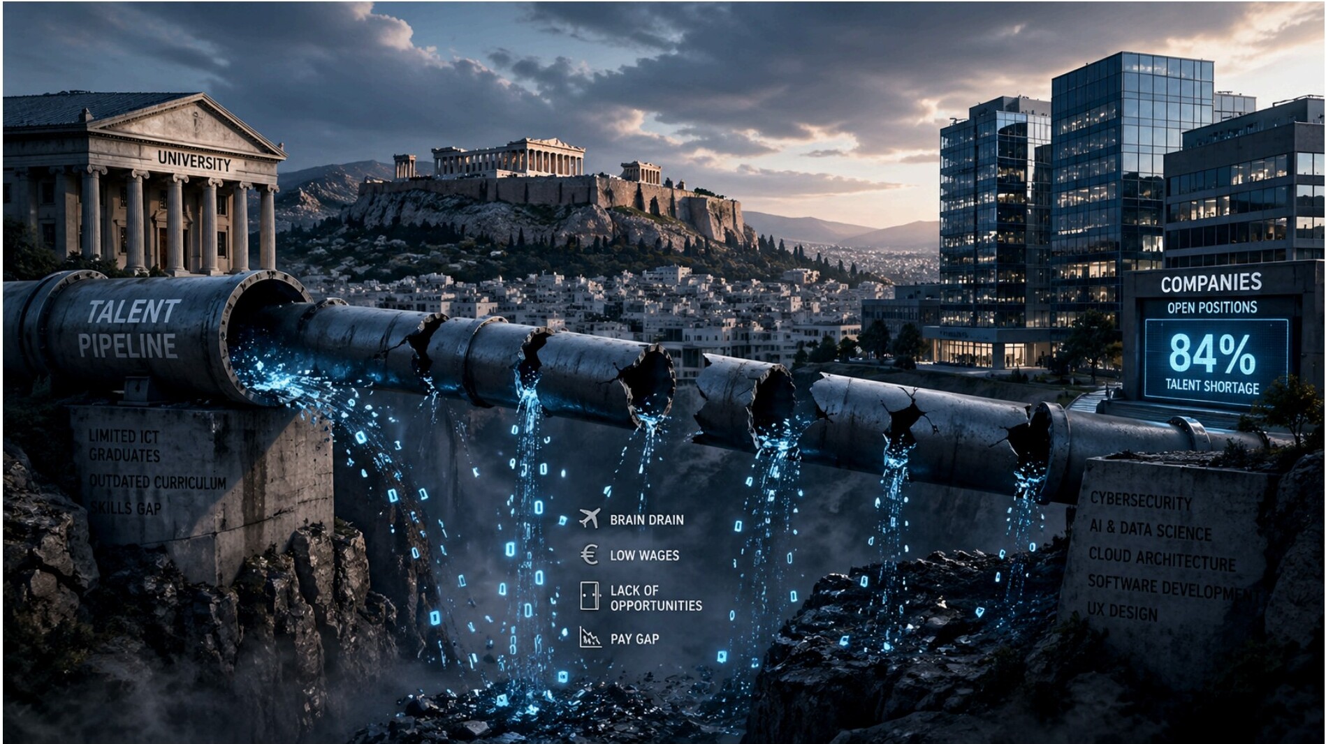 84% of Greek Employers Can't Find Qualified Tech Talent — Here's Why the Pipeline Is Broken
